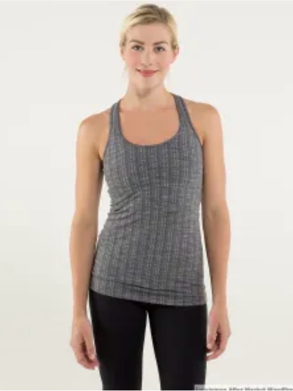 Lululemon Cool Racerback Tank Top Size 4 Workout Training Yoga Stretchy L2